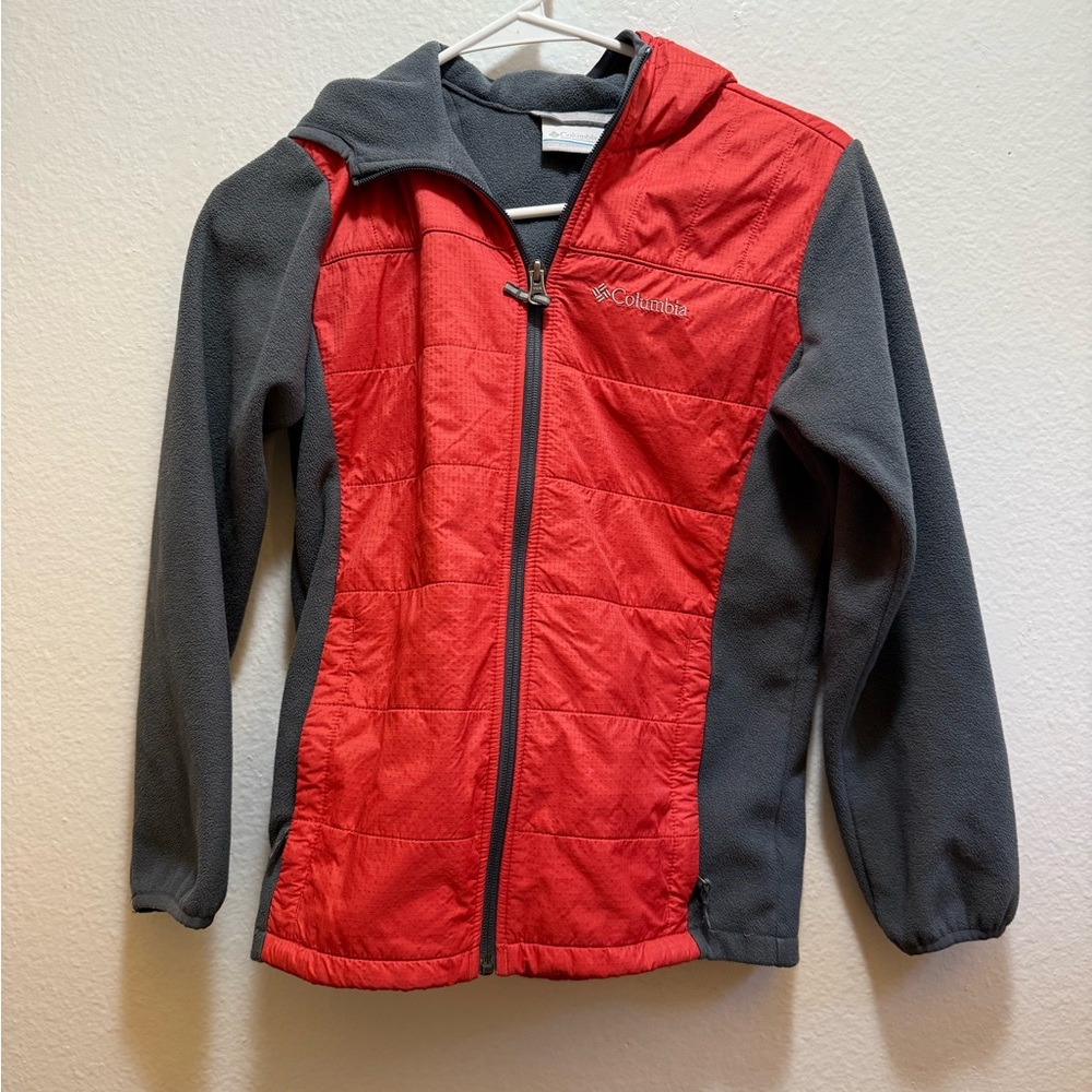 Columbia Two-Tone Red and Gray Jacket